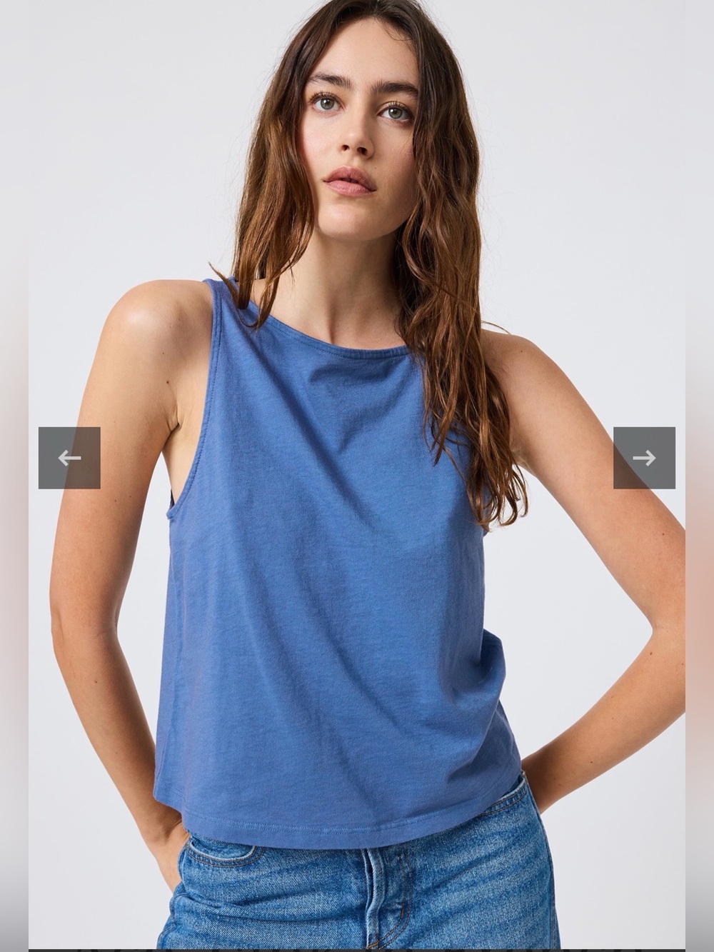 The Only Jane Ace Tank in French Blue NWT